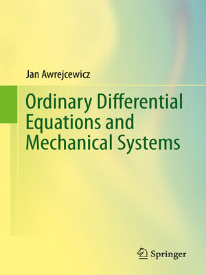 cover image of Ordinary Differential Equations and Mechanical Systems